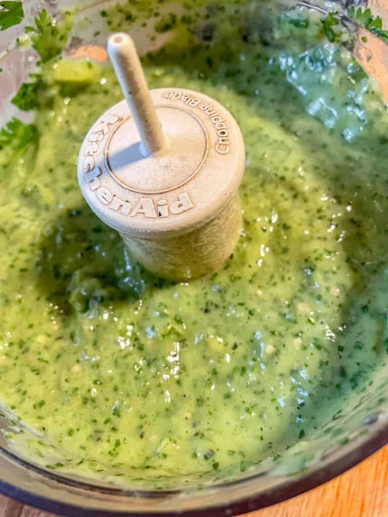 Blended Avocado Salsa Verde