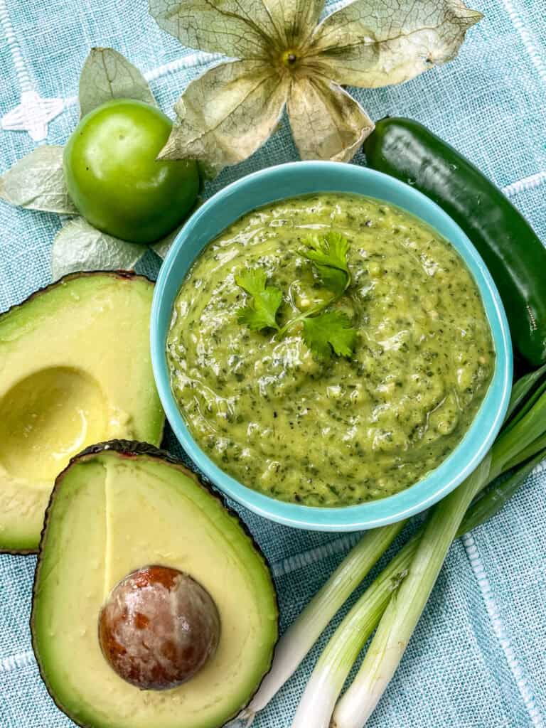 Tomatillo Avocado Salsa Verde