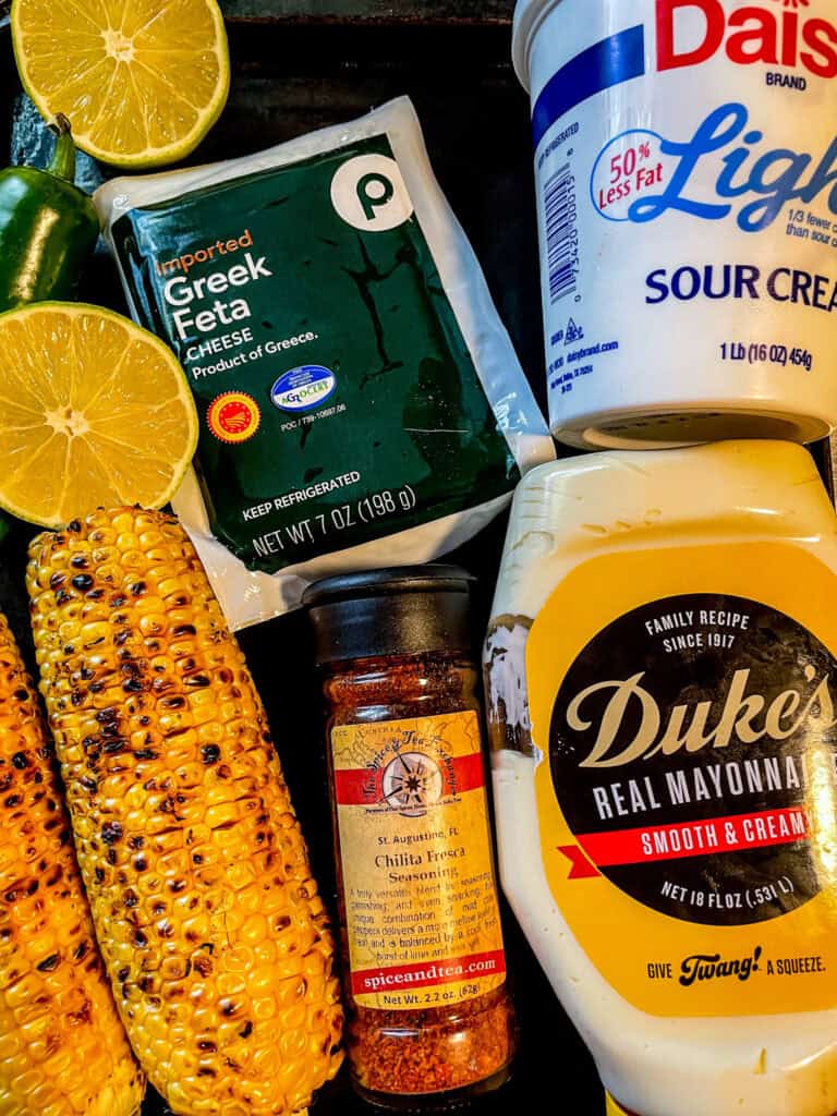 Whipped Feta with Corn Salsa Ingredients