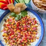 Whipped Feta Dip with Corn Salsa