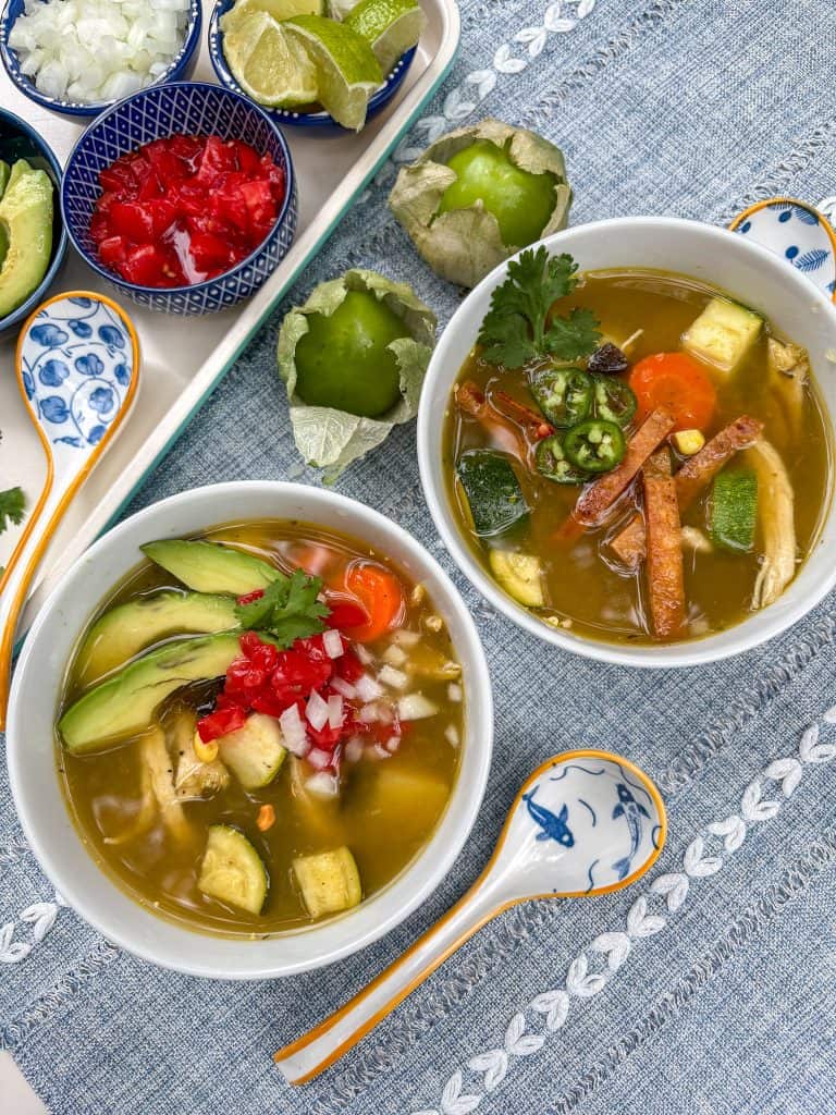 Chicken Soup with Salsa Verde