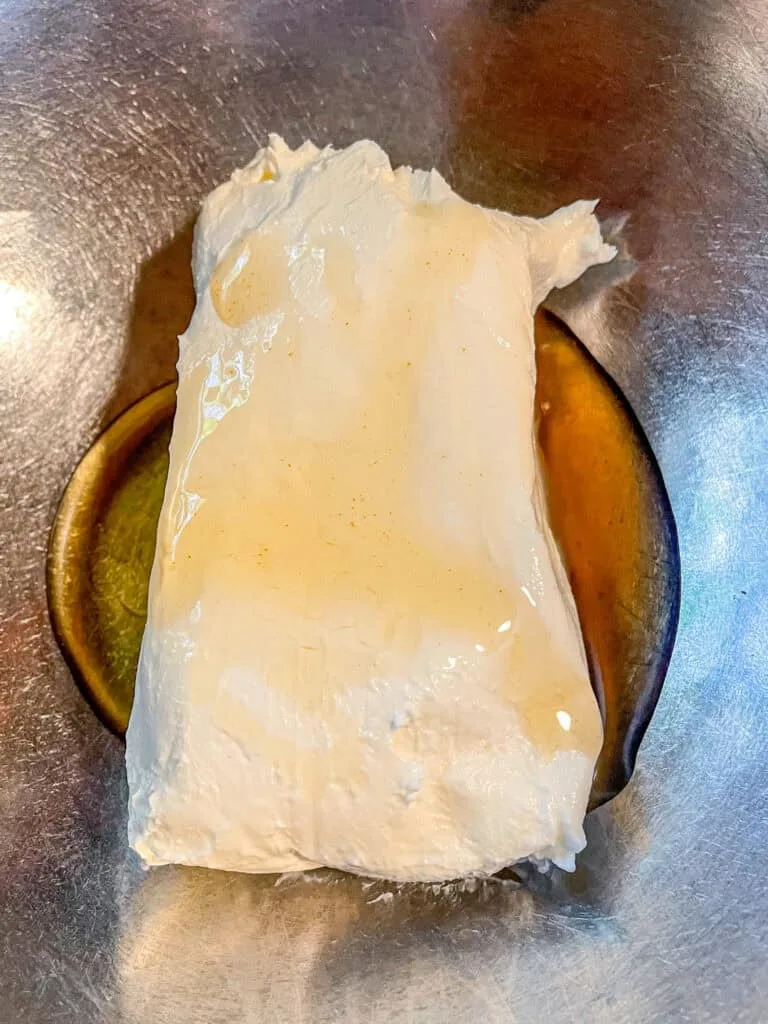 cream cheese and honey