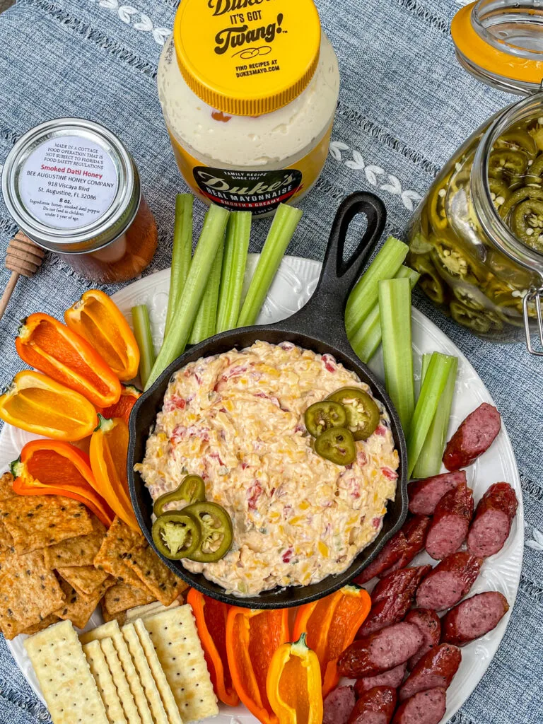 honey pepper pimento cheese