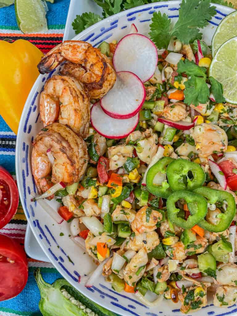 Grilled Shrimp Ceviche - Beach Girl Grills