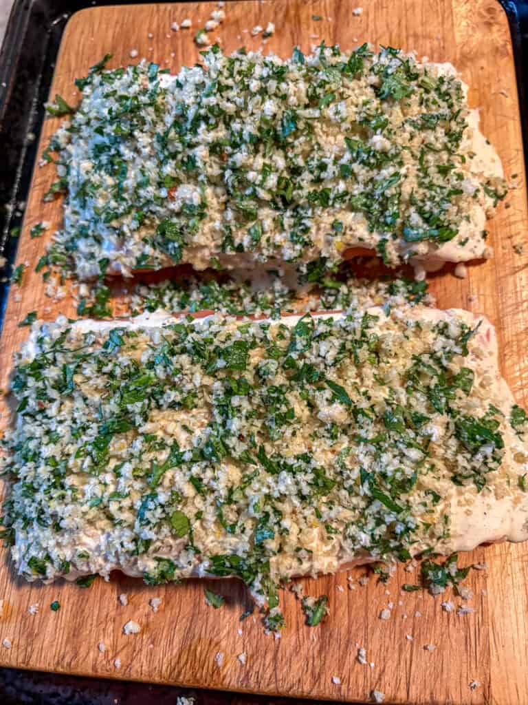 Parmesan Panko Crusted Salmon