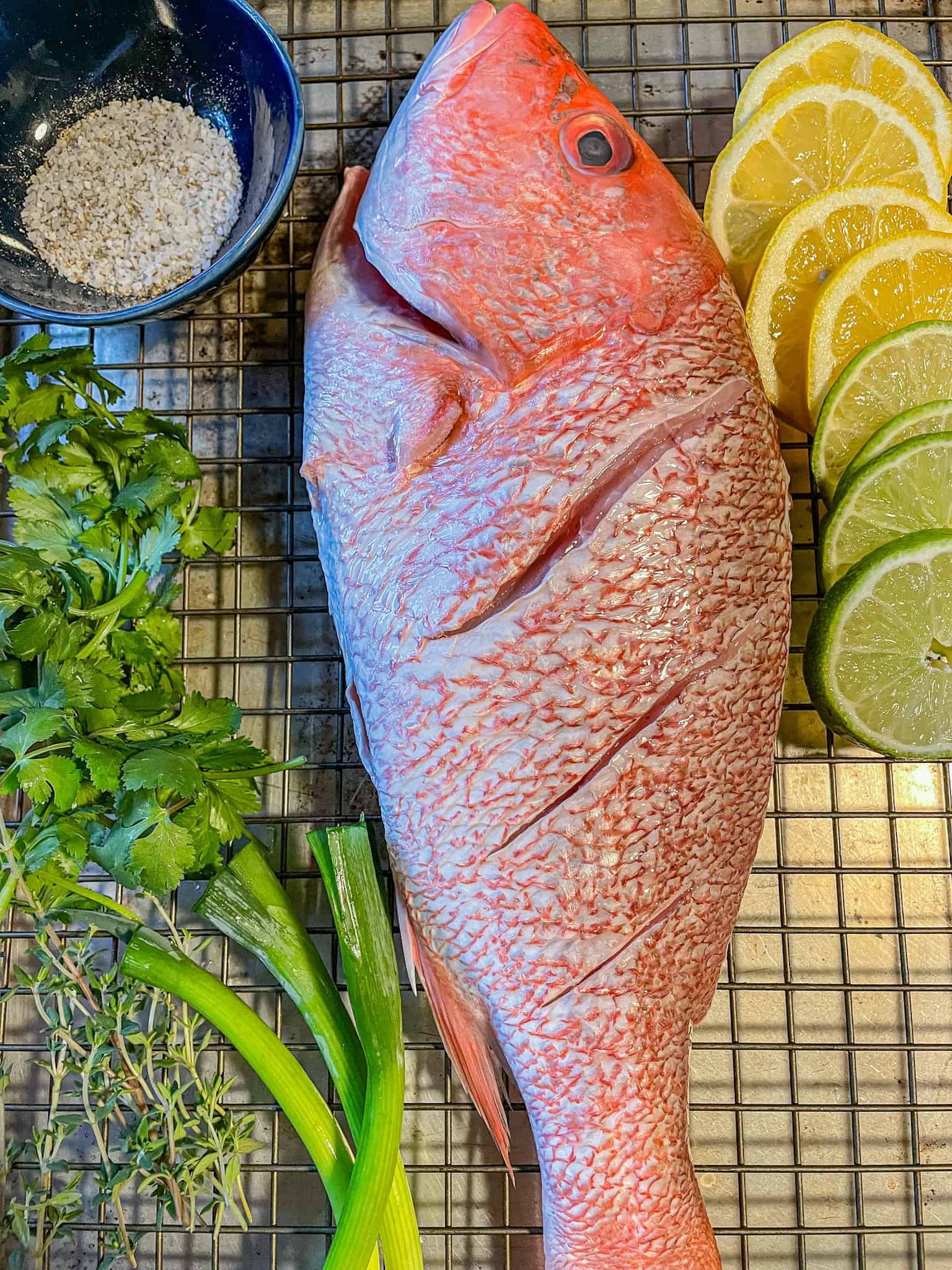Grilled Whole Snapper with Escovitch Sauce Beach Girl Grills