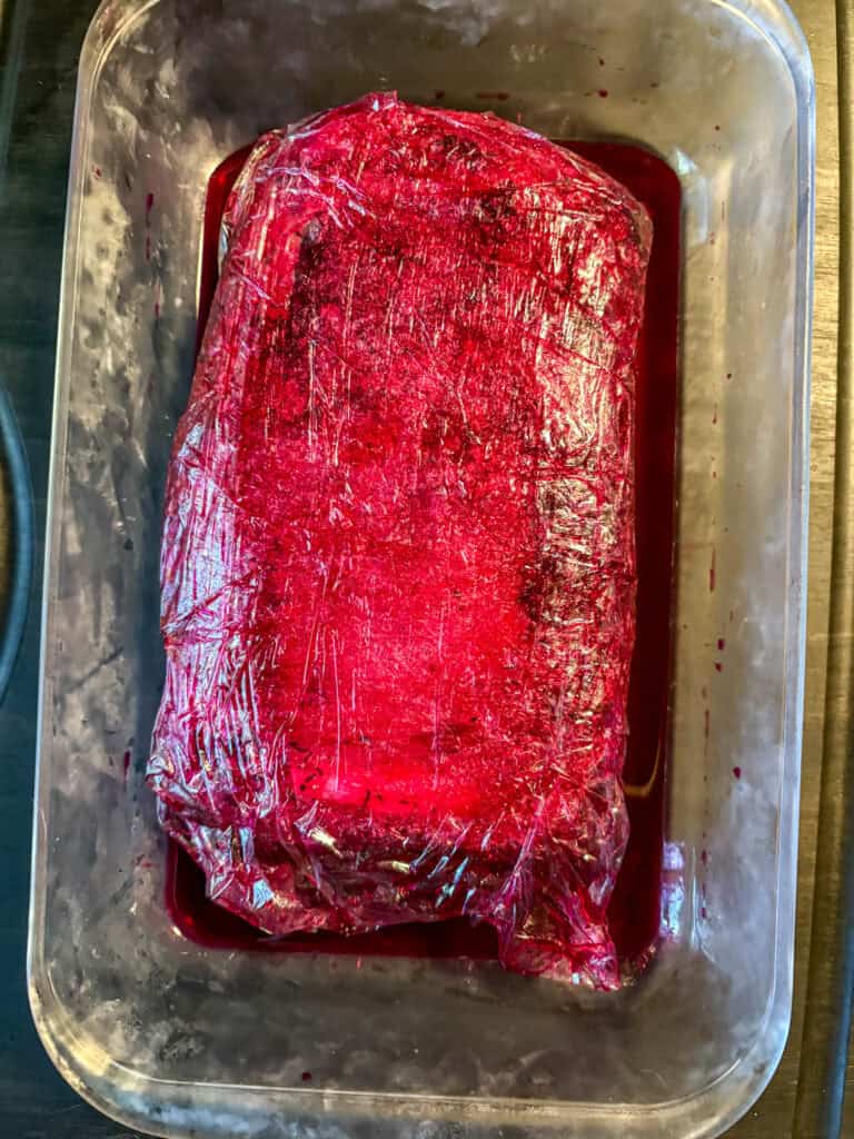 Wrapped Beet Gravlax