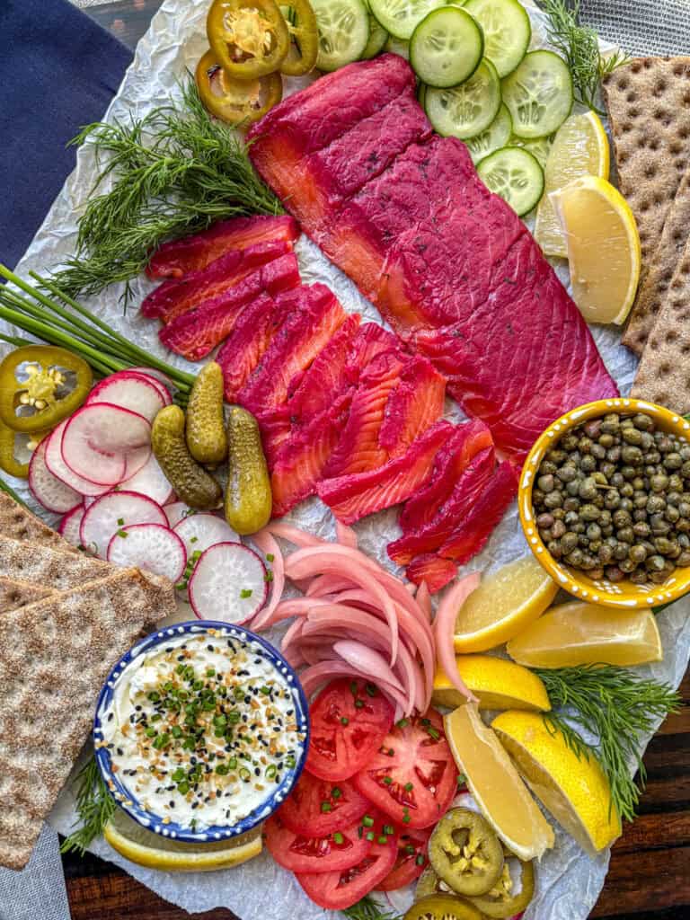 Beet Gravlax (Cured Salmon)