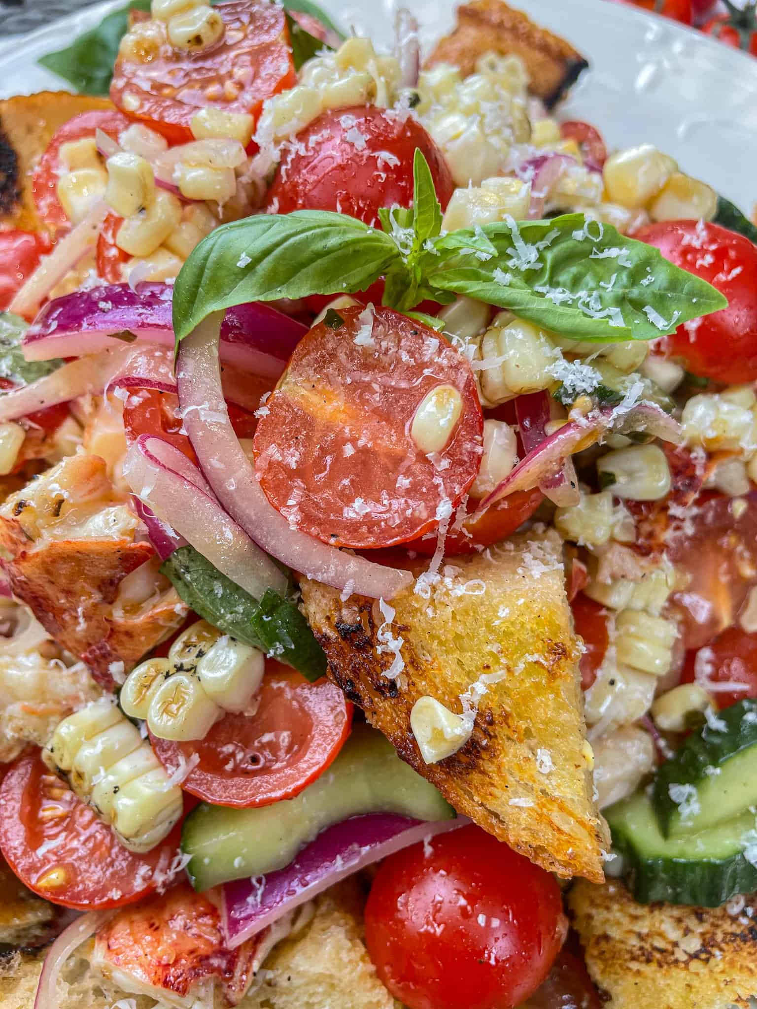 Lobster Panzanella Salad Beach Girl Grills