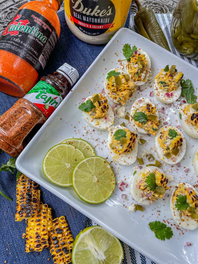 Mexican Street Corn Deviled Eggs Ingredients